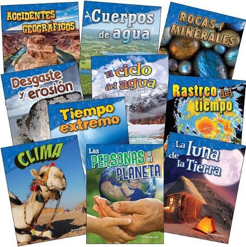 Cover image for Let's Explore Earth & Space Science Grades 2-3 Spanish, 10-Book Set