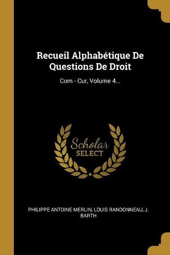 Cover image for Recueil Alphabetique De Questions De Droit