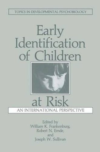 Cover image for Early Identification of Children at Risk: An International Perspective