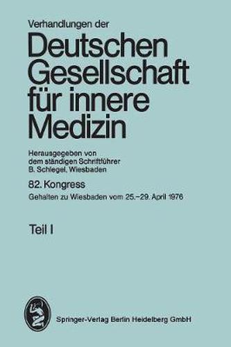 Cover image for 82. Kongress: Gehalten Zu Wiesbaden, 25.-29. April 1976