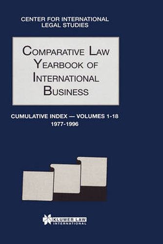 Cover image for Comparative Law Yearbook of International Business Cumulative Index