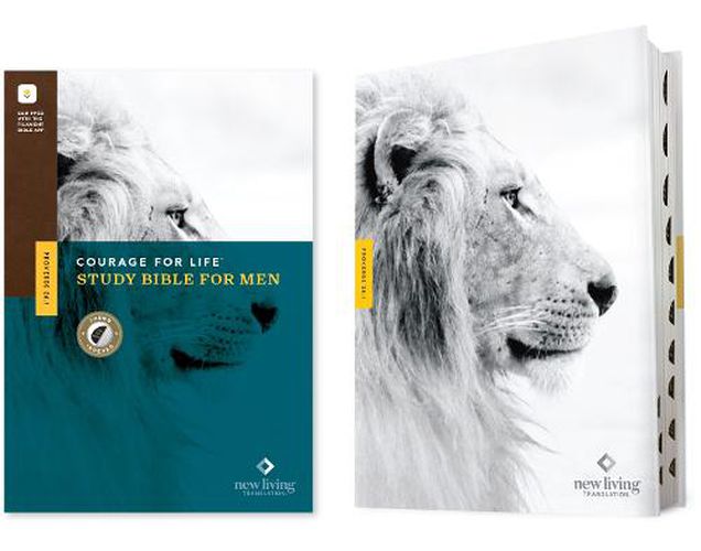 Cover image for NLT Courage for Life Study Bible for Men (Hardcover, Indexed, Filament Enabled)