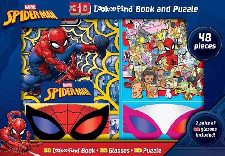 Cover image for Marvel Spider-Man: 3D Look and Find Book and Puzzle