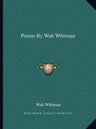 Cover image for Poems by Walt Whitman