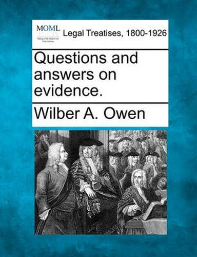 Cover image for Questions and Answers on Evidence.
