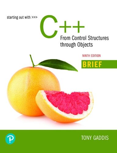 Cover image for Starting Out with C++: From Control Structures Through Objects, Brief Version