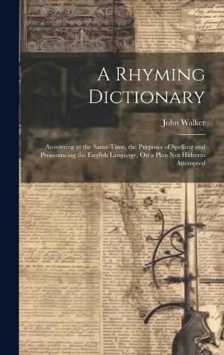 Cover image for A Rhyming Dictionary