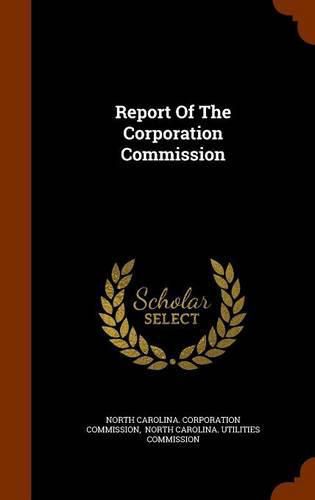 Cover image for Report of the Corporation Commission