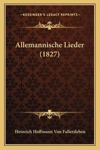 Cover image for Allemannische Lieder (1827)