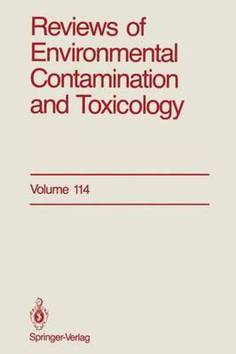 Cover image for Reviews of Environmental Contamination and Toxicology: Continuation of Residue Reviews