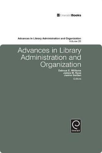 Cover image for Advances in Library Administration and Organization