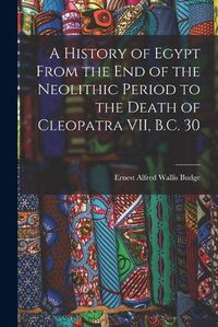 Cover image for A History of Egypt From the End of the Neolithic Period to the Death of Cleopatra VII, B.C. 30