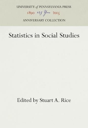 Cover image for Statistics in Social Studies