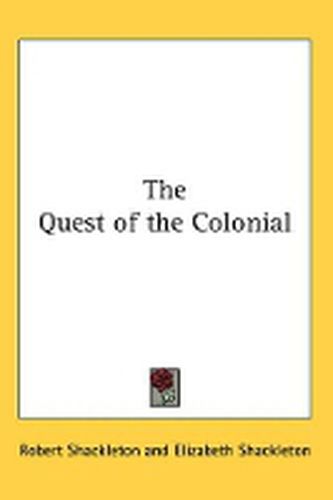 Cover image for The Quest of the Colonial