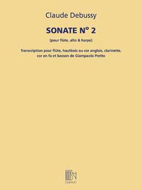 Cover image for Sonate No. 2: For Flute, Viola, and Harp: Transcribed for Woodwind Quintet Score and Parts