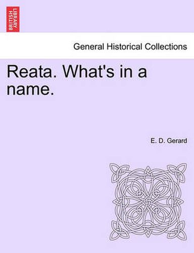 Cover image for Reata. What's in a Name.