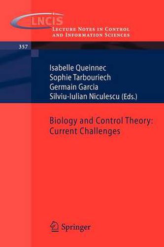 Biology and Control Theory: Current Challenges