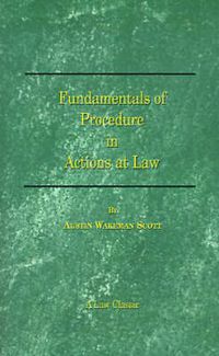 Cover image for Fundamentals of Procedure in Actions at Law