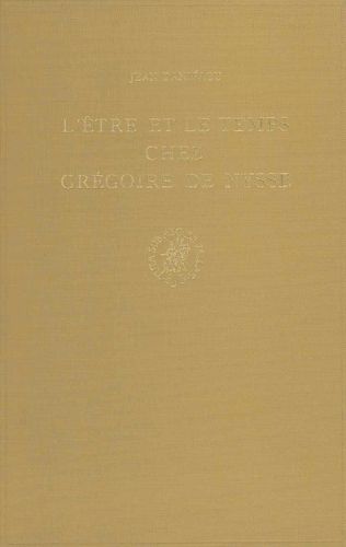 Cover image for L'etre et le temps chez Gregoire de Nysse