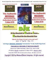 Cover image for If The Messiah Is David Or Jesus - Ken Must Be The Messiah Too! The Introduction To DjK - Volume Edition Part 2 of 2