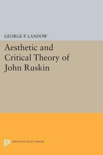 Cover image for Aesthetic and Critical Theory of John Ruskin