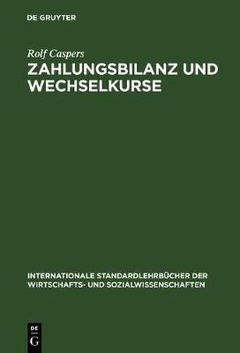 Cover image for Zahlungsbilanz und Wechselkurse