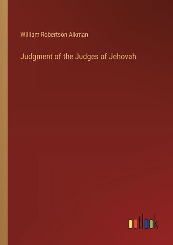 Cover image for Judgment of the Judges of Jehovah