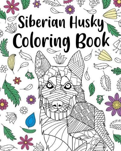 Cover image for Siberian Husky Coloring Book