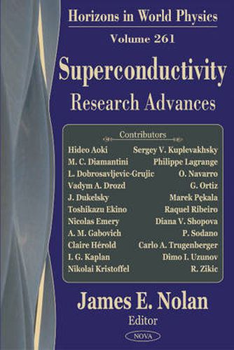 Cover image for Superconductivity Research Advances