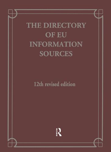 Cover image for Directory Of Eu Information So