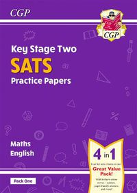 Cover image for New KS2 Maths & English SATS Practice Papers: Pack 1 - for the 2023 tests (with free Online Extras)