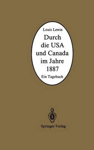 Cover image for Durch die USA und Canada im Jahre 1887