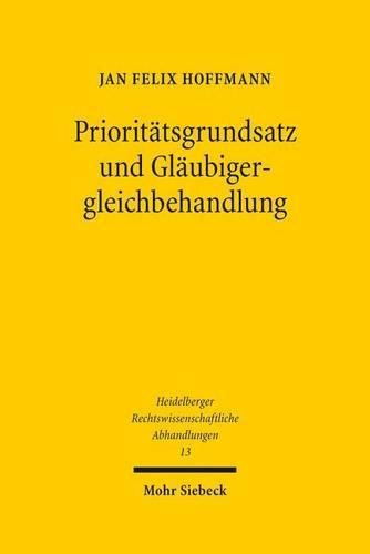 Cover image for Prioritatsgrundsatz und Glaubigergleichbehandlung