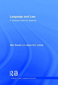 Cover image for Language and Law: A resource book for students