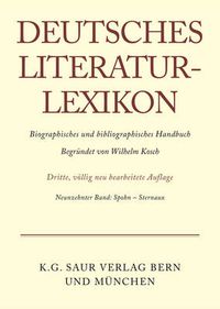 Cover image for Deutsches Literatur-Lexikon, Band 19, Spohn - Sternaux