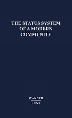 Cover image for The Status System of a Modern Community.