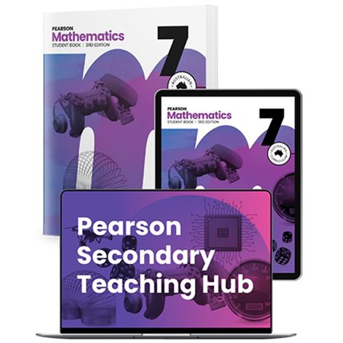 Cover image for Pearson Mathematics 7 Student Book, eBook and Hub