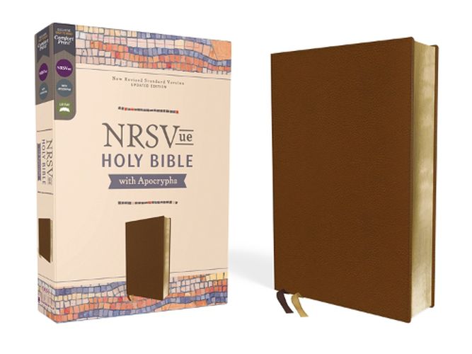 Cover image for NRSVue, Holy Bible with Apocrypha, Leathersoft, Brown, Comfort Print