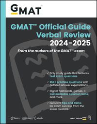 Cover image for GMAT Official Guide Verbal Review 2024-2025: Book + Online Question Bank