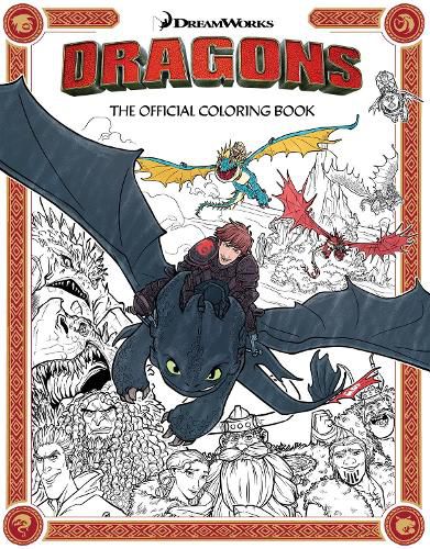 Cover image for DreamWorks Dragons: The Official Coloring Book