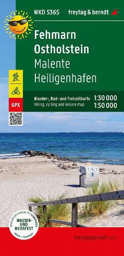 Fehmarn - Ostholstein, hiking, cycling and leisure map 1:30,000, freytag & berndt, WKD 5365