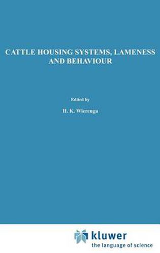 Cover image for Cattle Housing Systems, Lameness and Behaviour