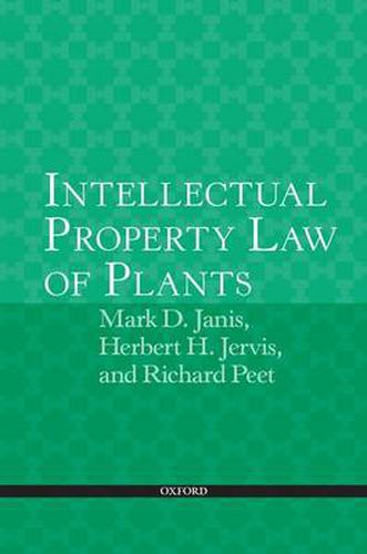 Cover image for Intellectual Property Law of Plants