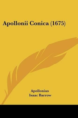 Cover image for Apollonii Conica (1675)