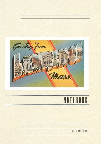 Cover image for Vintage Lined Notebook Greetings from Lawrence, Mass.