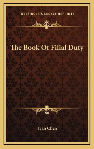 Cover image for The Book of Filial Duty