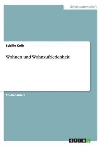 Cover image for Wohnen und Wohnzufriedenheit