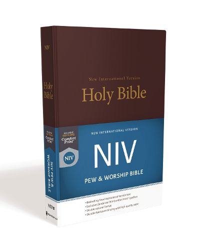 Cover image for NIV, Pew and Worship Bible, Hardcover, Burgundy, Comfort Print