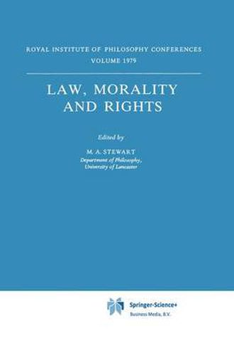 Cover image for Law, Morality and Rights