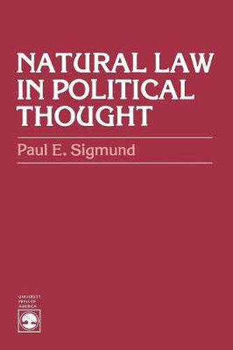 Cover image for Natural Law in Political Thought